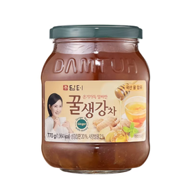 770g 韩国进口 丹特蜂蜜生姜茶 冲饮蜂蜜姜片茶 玻璃瓶装蜂蜜姜茶