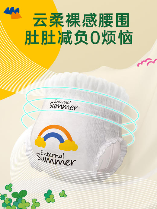 碧芭 盛夏光年夏日么么茶柔软舒适 纸尿裤 拉拉裤 2包装 商品图3