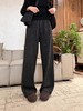 F010405冬季星河亮片加绒加厚保暖宽松直筒垂顺羊毛阔腿裤 商品缩略图2