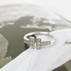 【95新】Tiffany & Co.蒂芙尼Tiffany T系列18K白金镶钻双T开口线圈戒指48号女士 211225NJT02 商品缩略图3
