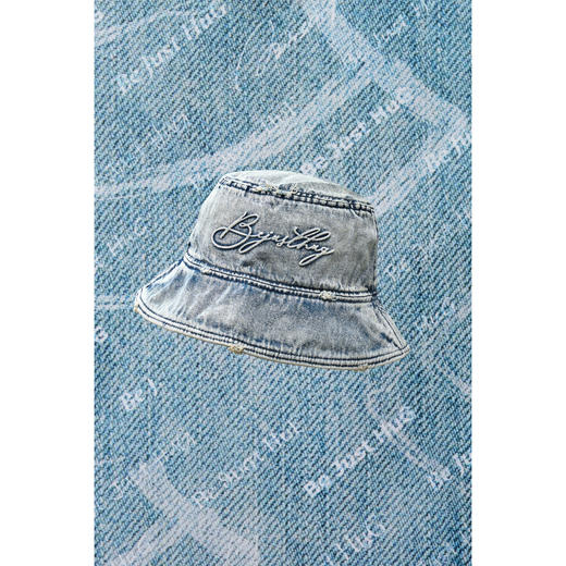 BJHG不计后果牛仔渔夫帽子男大头围潮牌休闲刺绣高街百搭情侣帽子 商品图3