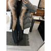 【贵气！白鹅绒+狐狸毛大毛领】2026缎面光泽感女式冬季厚款银狐羽绒服外套大衣！ 商品缩略图4