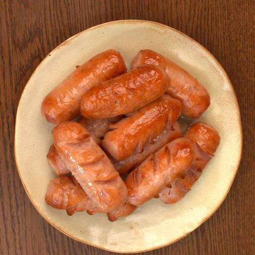 【黑猪肉纯肉肠】95%黑猪肉爆汁烤肠！ 咬一口，满嘴爆香，吃出肉本味！关键是配料纯净，不加鸡肉，不用保水剂，无任何添加剂！ 400克/盒（50克*8根），江浙沪皖顺丰包邮~ 商品图0