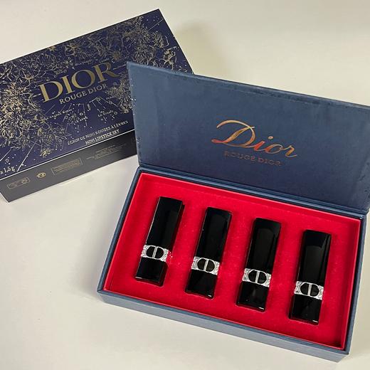 特价【送礼袋】DIOR迪奥mini口红四件套礼盒1.5g*4支（#丝绒999+#丝绒720+#哑光100+#丝绒760）一般贸易 商品图6