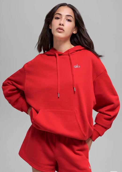 女款logo抽绳连帽卫衣ho 商品图4