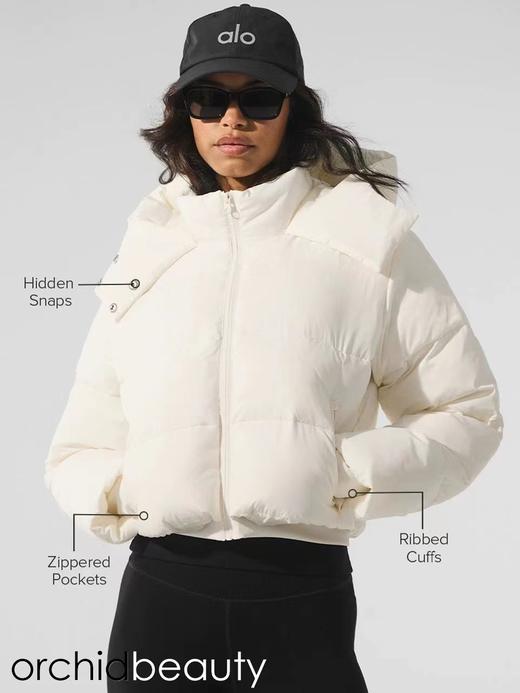 F010426泡芙羽绒服连帽短款羽绒服连帽暖乎乎外套 商品图3