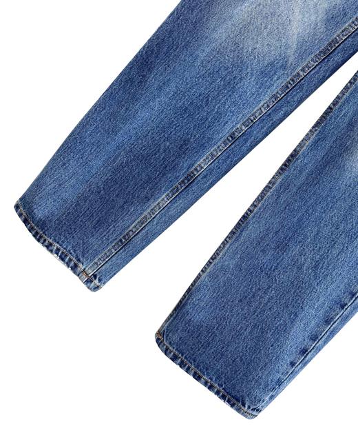 女款高腰直筒牛仔裤长裤la008 商品图2