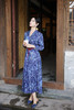 【多件多折】逸红颜明月优选#沉静棉麻印花裙【莳光】职场西装领撞色连衣裙，古色古香日常款新中式，风静绽芳华 商品缩略图11