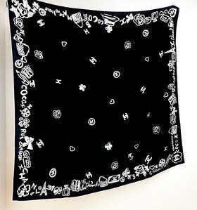 秋冬特惠💰430 香奈儿新款围巾【丝毛双面同色印花】