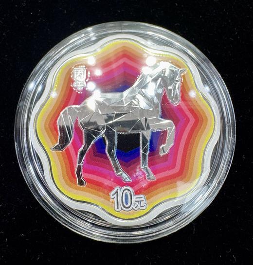 【新发行】2026丙牛马年生肖彩色梅花金银币 商品图4