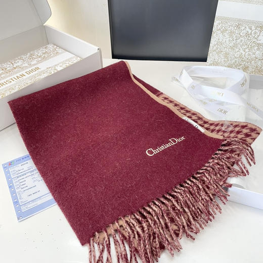 秋冬特惠💰300 古驰围巾 推荐 实物真心美 千鸟格双面围巾 商品图3