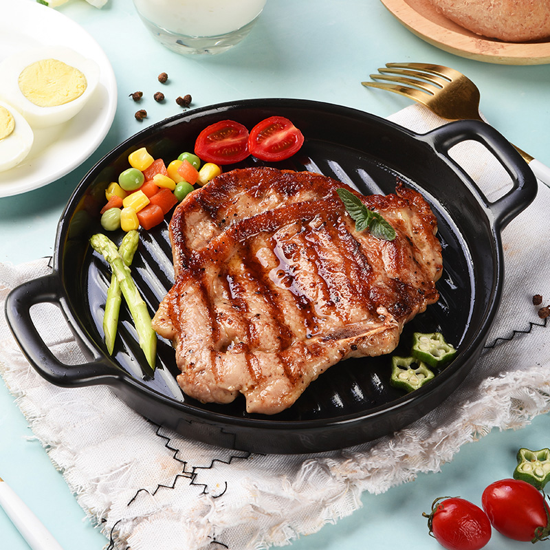 热卖！【超值15袋】篱笆圈里的小黑 香煎黑猪扒 肉嫩爆汁 整块切割 100g*15袋