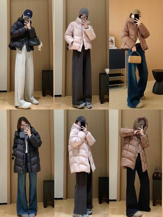 【三星90绒 2个长度 轻暖泡芙 】2026韩版泡芙加厚短款连帽羽绒服！秋冬新款外套！ 商品图2