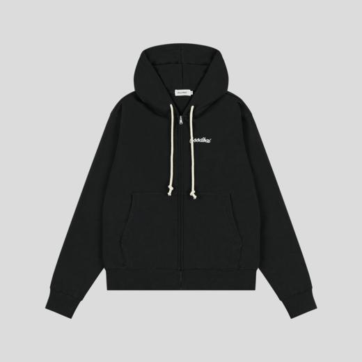 GOODBAI 新款城市系列休闲宽松撞色印花连帽拉链卫衣外套男女同款 商品图3