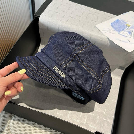 秋冬特惠💰170 普拉达新款鸭舌帽，高级定制，头围57cm 商品图0