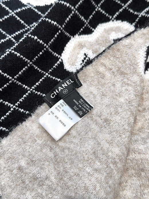 秋冬特惠💰260 香奈儿菱格纹羊毛围巾 商品图5