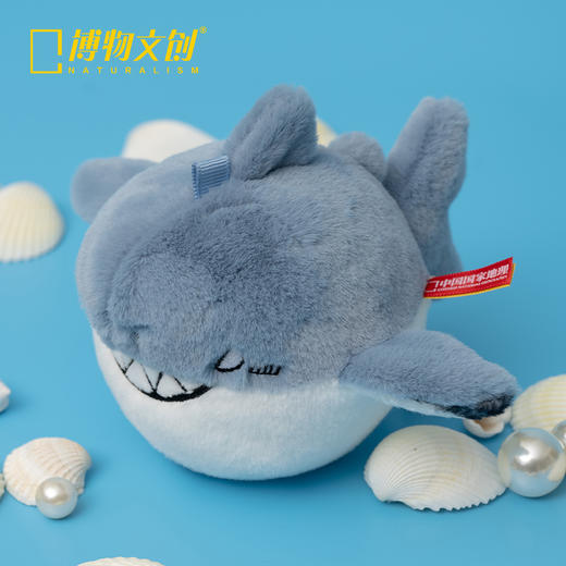 博物文创|小圆宝 大白鲨 毛绒 可爱 挂饰玩偶公仔 新年圣诞元旦礼物 商品图2