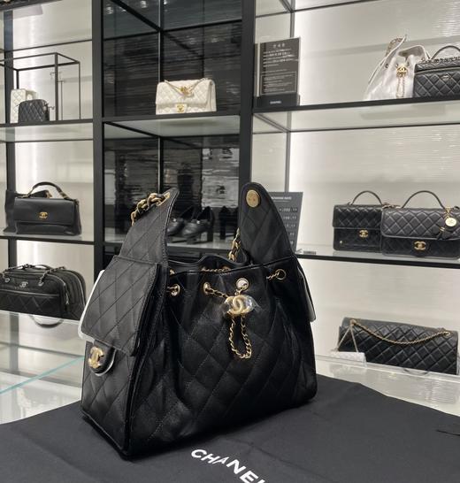 bay黑金手提腋下鱼子酱纯牛皮小香包 商品图7