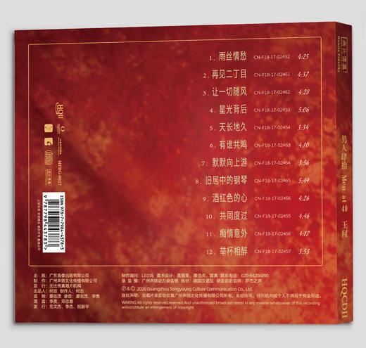 王闻 男人四十专辑HQⅡCD&1:1直刻&1:1黄金直刻 无比传真 商品图2