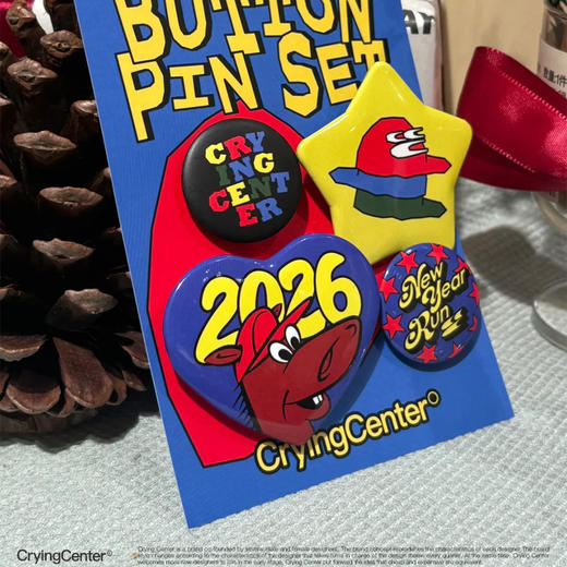 CryingCenter 2026新年马年徽章趣味吧唧 Pin 套组 哭喊中心 商品图3