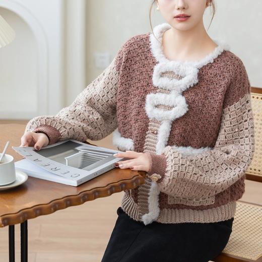 苏苏姐家弥谷外套手工DIY编织毛衣羊毛开衫钩针毛线团衣服材料包 商品图1