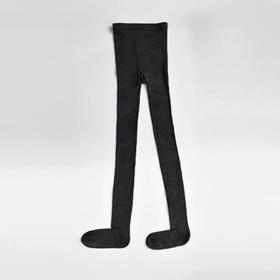 不勒脚立体脚跟羊毛真丝烟灰色连裤袜