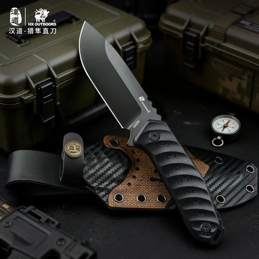 汉道猎隼M390钢多功能户外刀求生刀一体龙骨直刀高硬度直刀 商品图4
