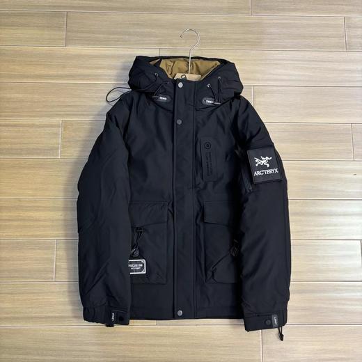 F010421新款户外白鸭绒短款轻量连帽工装羽绒服 商品图2