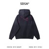 F7287SDSA男士秋冬新款痞帅男装潮牌高街渐变割破设计连帽卫衣宽松百搭 商品缩略图5