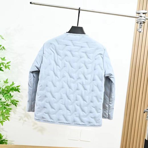 F010437三角铁标加绒暗扣开衫外套圆领北极绒开衫 商品图7