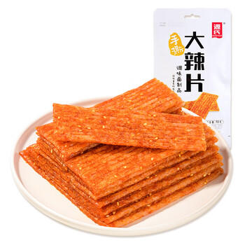 源氏 辣条 手撕大辣片网红怀旧休闲零食 办公室宿舍麻辣小吃 90g/袋 商品图1