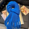 【软糯亲肤❗️加厚保暖百搭围巾】韩系氛围感，保暖又时髦，不挑人！雾霾蓝蓝色系女冬季新年马年新款披肩两用围脖 商品缩略图10