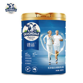 德运（Devondale）乳铁蛋白中老年奶粉800g罐装成人高钙0蔗糖进口送长辈送礼