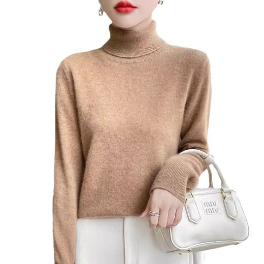 丁摩 纯羊毛秋冬加厚高领羊毛衫女2206 商品图4