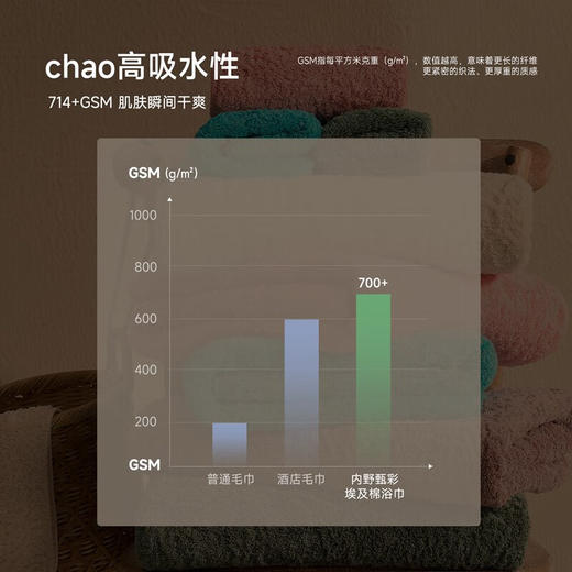 内野XS甄彩埃及长绒棉浴巾 商品图3