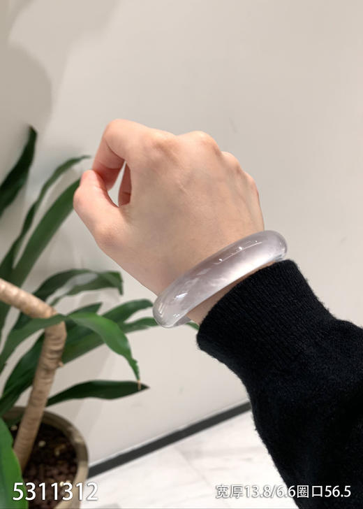 玻璃种手镯【5311312】圈口56.5~具体价格微信咨询 商品图0