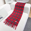 秋冬特惠💰250 巴宝莉围巾 上新 新年红提前来啦！经典羊毛格子围巾 商品缩略图5
