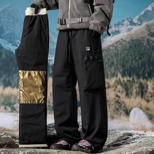 F010404石墨烯自发热休闲加绒卫裤男女同款休闲裤 商品图3