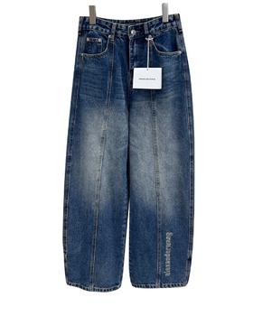 女款闪钻牛仔裤长裤la002