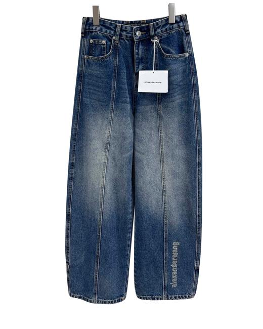 女款闪钻牛仔裤长裤la002 商品图0