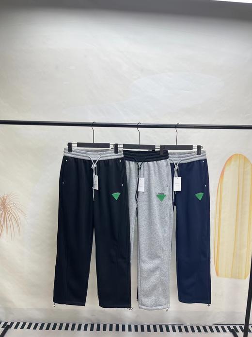 F010414冬季加绒新款拼色三角标系列休闲长裤阔腿卫裤 商品图0