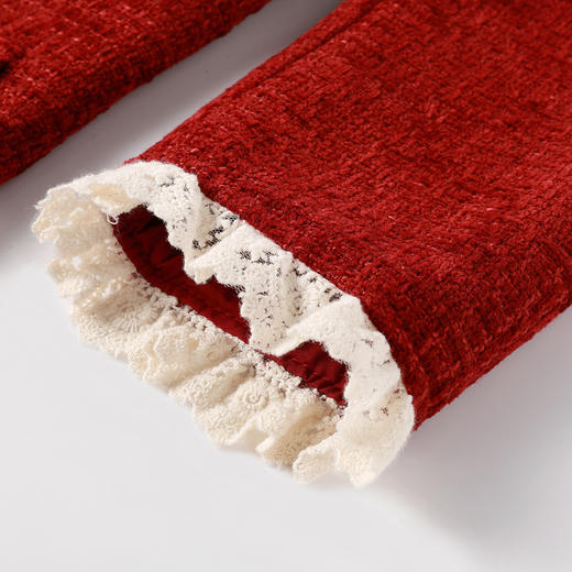 奢姿大码女装2025冬季时尚撞色圆领连衣裙胖妹妹气质显瘦通勤长裙9954854019 商品图3