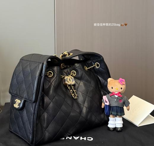 bay黑金手提腋下鱼子酱纯牛皮小香包 商品图3
