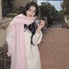 【软糯亲肤❗️加厚保暖百搭围巾】韩系氛围感，保暖又时髦，不挑人！雾霾蓝蓝色系女冬季新年马年新款披肩两用围脖 商品缩略图5
