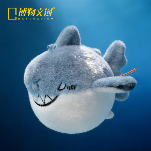博物文创|小圆宝 大白鲨 毛绒 可爱 挂饰玩偶公仔 新年圣诞元旦礼物 商品图0