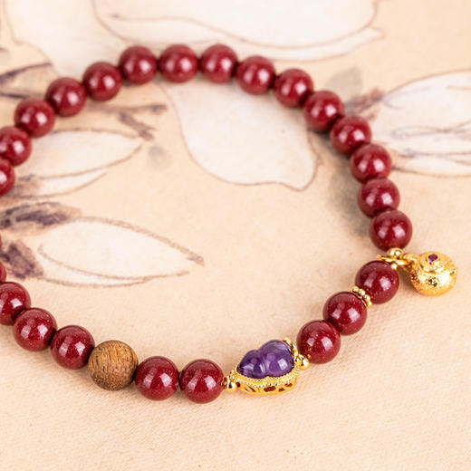 【珠御在殿·康安守护系列朱砂手串】 朱砂净心 砂质细腻 质臻色纯 商品图3