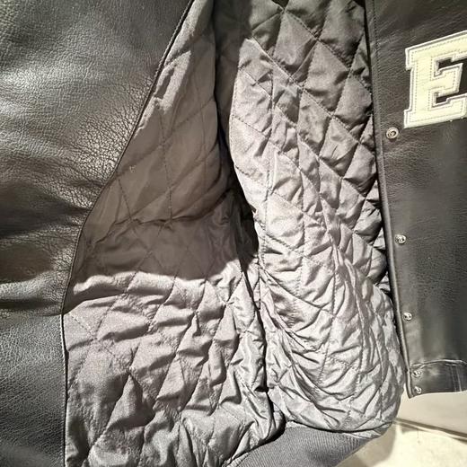 NC棒球领撞色字母夹棉皮外套51029（黑） 冬季 254030130321 商品图3