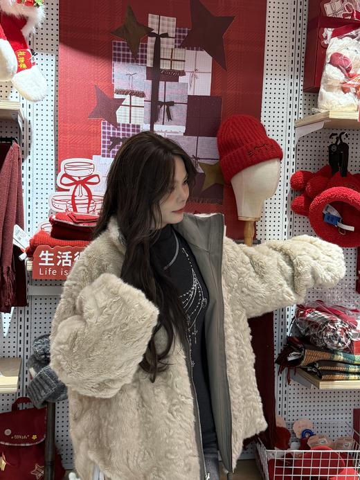 加绒休闲两面穿兔毛派克服外套-纪念日百货门店同款168096739 商品图13