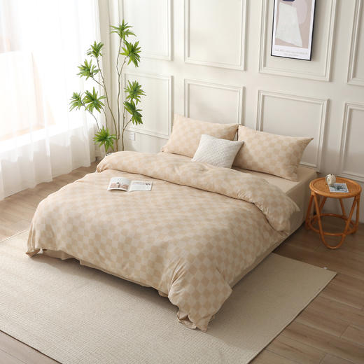 【针织，梭织床品四件套/被套、床单、枕套】100%棉素道有机彩棉-纯天然，无漂染，无荧光，亲肤无刺激更舒适（基地直发-申通包邮），来自敦煌，品牌：素道【合作生产，公平贸易】 商品图2