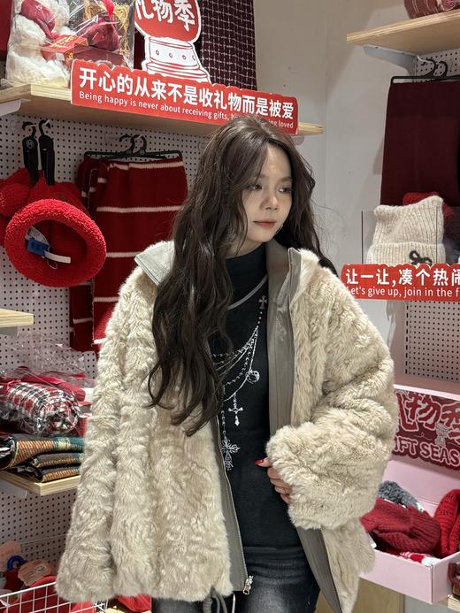 加绒休闲两面穿兔毛派克服外套-纪念日百货门店同款168096739 商品图2